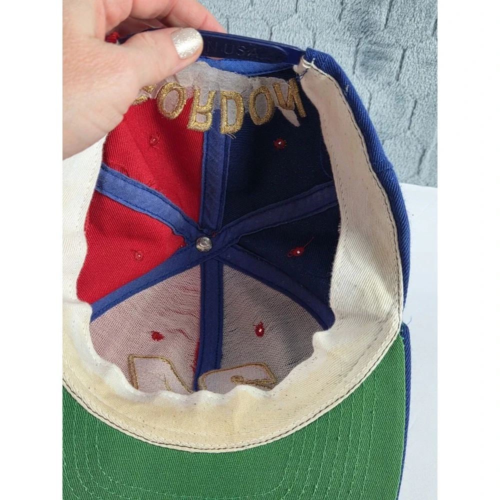 VTG  Jeff Gordon DuPont‎ Racing #24 Nascar Hat Cap Snapback Blue Red Gold